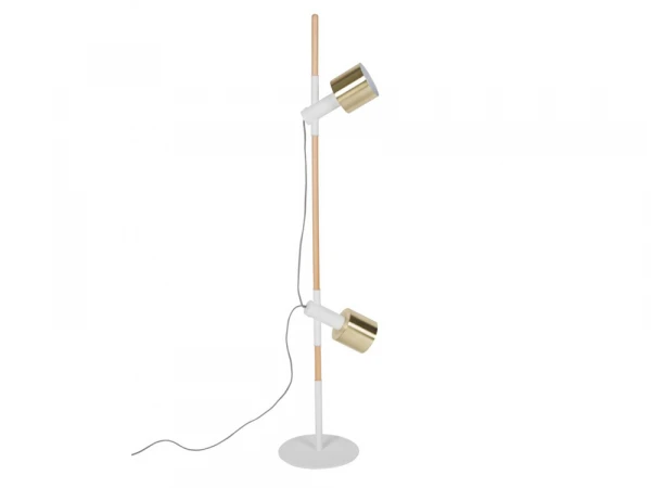 Zuiver Vloerlamp IVY - Brass & White Wit
