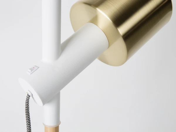 Zuiver Vloerlamp IVY - Brass & White Wit - Afbeelding 5