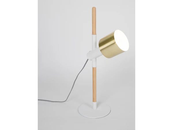 Zuiver Tafellamp IVY - Brass & White Wit - Afbeelding 2