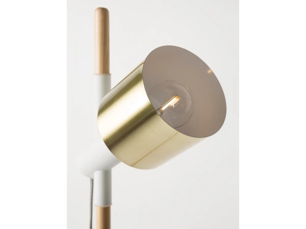 Zuiver Tafellamp IVY - Brass & White Wit - Afbeelding 8