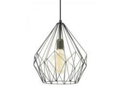 EGLO Hanglamp VINTAGE/CARLTON - Zwart Zwart