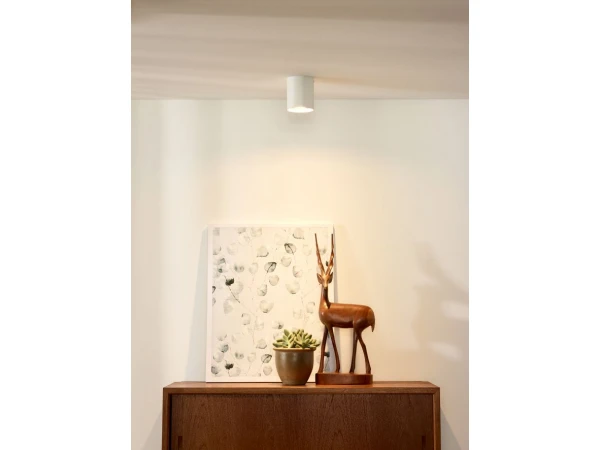 Plafondlamp BODI Rond 1x - Wit Wit - Afbeelding 2