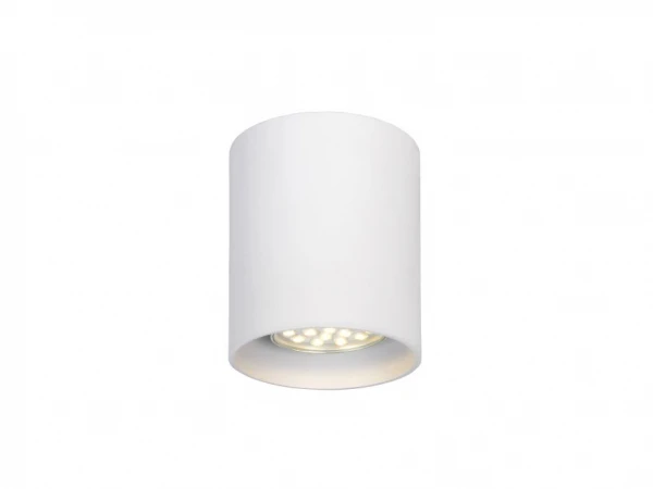Plafondlamp BODI Rond 1x - Wit Wit