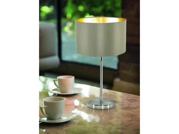 EGLO Tafellamp MASERLO - Taupe/Goud Taupe - Afbeelding 3