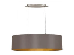 EGLO Hanglamp Ovaal MASERLO - Cappucino/Goud Bruin