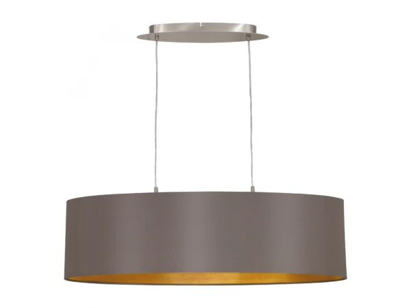 EGLO Hanglamp Ovaal MASERLO - Cappucino/Goud Bruin