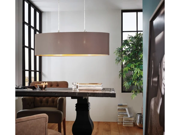 EGLO Hanglamp Ovaal MASERLO - Cappucino/Goud Bruin - Afbeelding 3