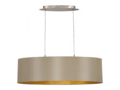 EGLO Hanglamp Ovaal MASERLO - Taupe/Goud Taupe