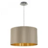 EGLO Hanglamp MASERLO - Taupe/Goud Taupe