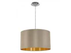 EGLO Hanglamp MASERLO - Taupe/Goud Taupe