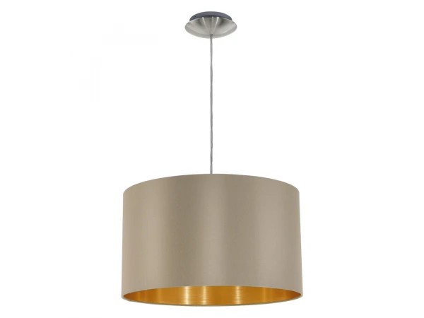 EGLO Hanglamp MASERLO - Taupe/Goud Taupe