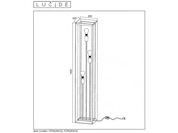 Vloerlamp THOR - Natuurlijk Ijzer Grijs - Afbeelding 9