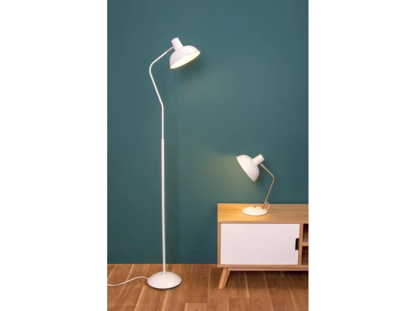 Leitmotiv Bureaulamp HOOD - Mat Wit Wit - Afbeelding 3