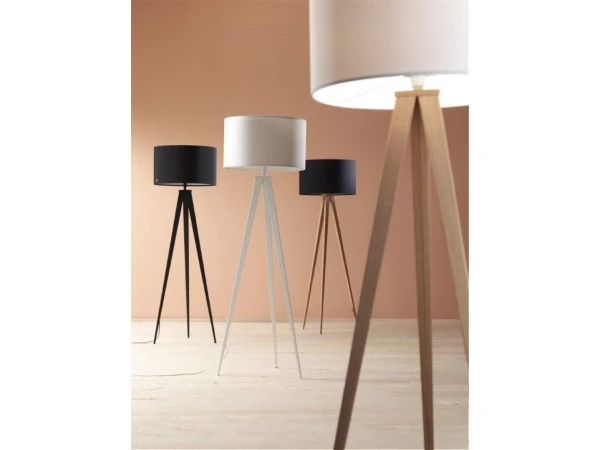 Zuiver Vloerlamp TRIPOD - Wood Black Zwart - Afbeelding 3