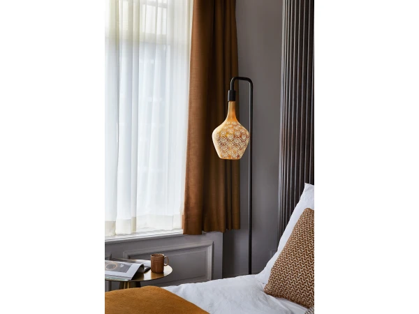 Calex Vloerlamp U-LINE - Zwart Metaal Zwart - Afbeelding 3