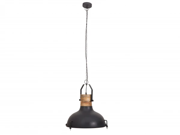 Hanglamp RAW - Zwart Ijzer/mangohout Zwart - Afbeelding 2