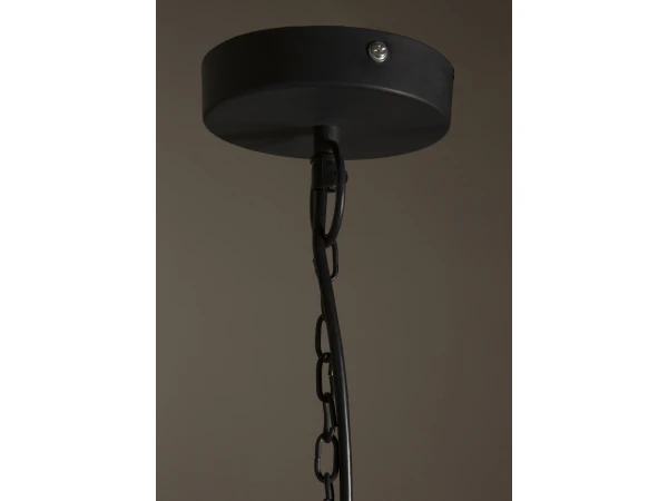 Hanglamp RAW - Zwart Ijzer/mangohout Zwart - Afbeelding 6