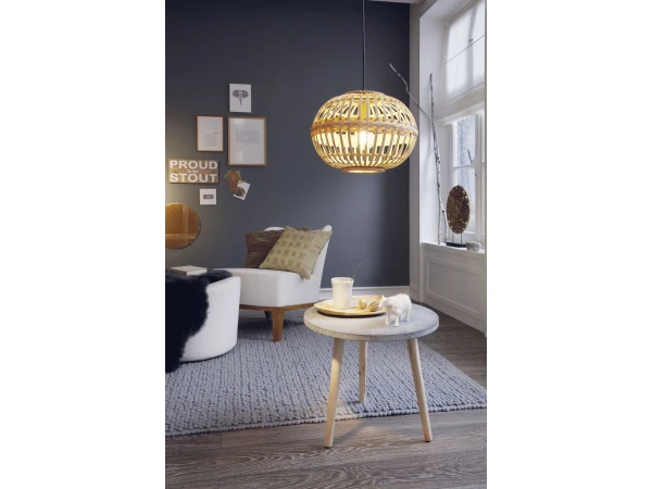 EGLO Hanglamp AMSFIELD - Rotan Hout - Afbeelding 2