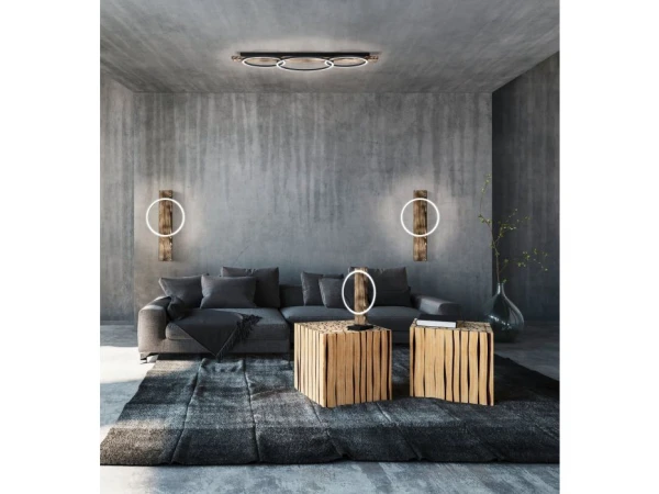 EGLO Wandlamp BOYAL - Zwart/Bruin Bruin - Afbeelding 4