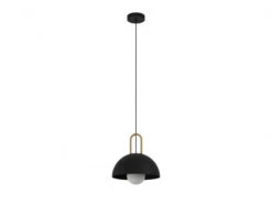 EGLO Hanglamp CALMANERA 1x - Zwart/goud Zwart