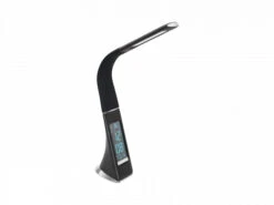 EGLO Tafellamp / Nachtlamp Met Klok COGNOLI - Zwart Zwart