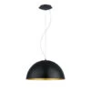 EGLO Hanglamp GAETANO 1 - Zwart/goud Zwart