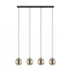 EGLO Hanglamp LEMORIETA 4x - Glas Goudkleur Goud