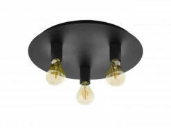 EGLO Plafondlamp PASSANO 1 - Zwart Zwart