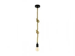EGLO Hanglamp RAMPSIDE - Touw Zwart
