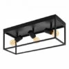 EGLO Plafondlamp SILENTINA - Zwart Zwart