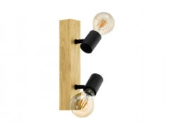 EGLO Spot TOWNSHEND 3 - Hout & Zwart Zwart