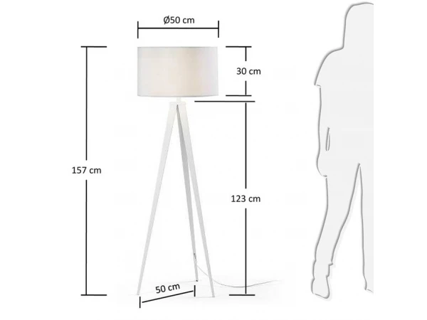Vloerlamp IGUAZU - Wit Wit - Afbeelding 6