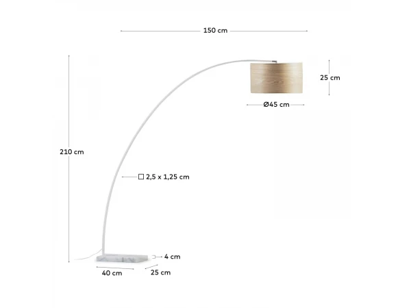 Vloerlamp JUHE - Wit Wit - Afbeelding 6