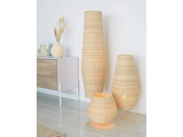 Vloerlamp KAMARIA - Rotan Bruin - Afbeelding 7