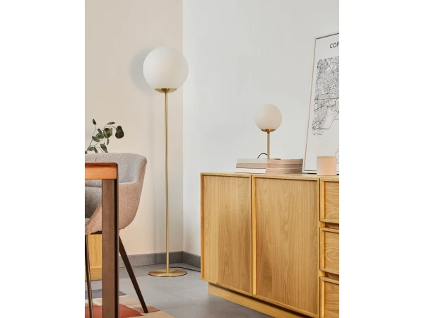 Vloerlamp MAHALA - Wit/goud Wit - Afbeelding 3