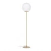 Vloerlamp MAHALA - Wit/goud Wit