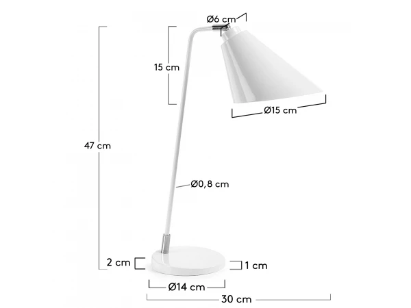 Tafellamp TIPIR - Wit Wit - Afbeelding 3