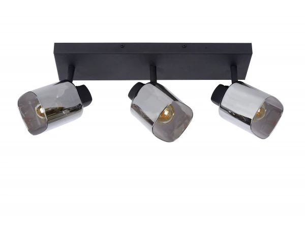 Plafondspot ALION 3x - Zwart/fumé Zwart - Afbeelding 5