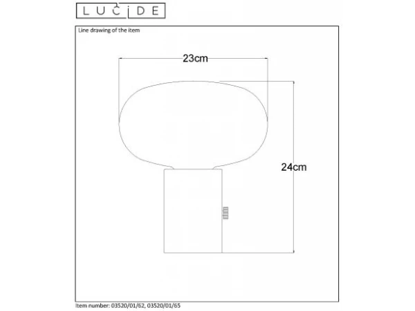 Tafellamp CHARLIZE - Groen Groen - Afbeelding 6