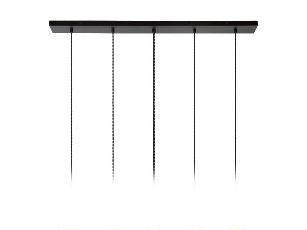 Hanglamp Balk GELKA 5x - Fumé Glas Glas - Afbeelding 4