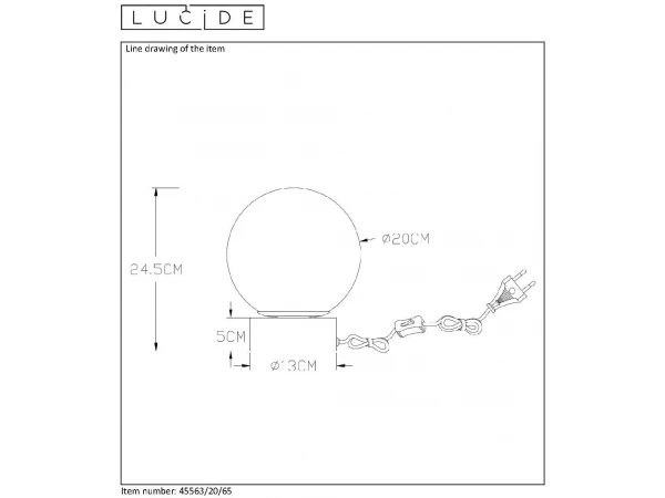 Tafellamp JORIT - Smoke Glas Grijs - Afbeelding 4