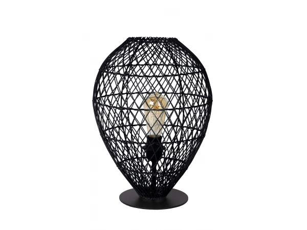 Tafellamp KENJIRO - Rotan Zwart Zwart - Afbeelding 6