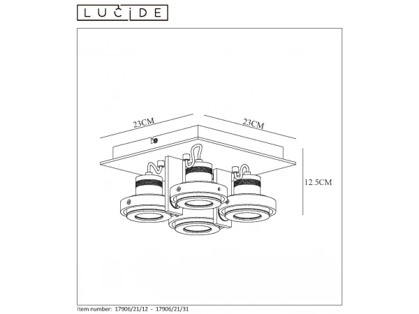 Spot LANDA II 4x - Wit Wit - Afbeelding 4