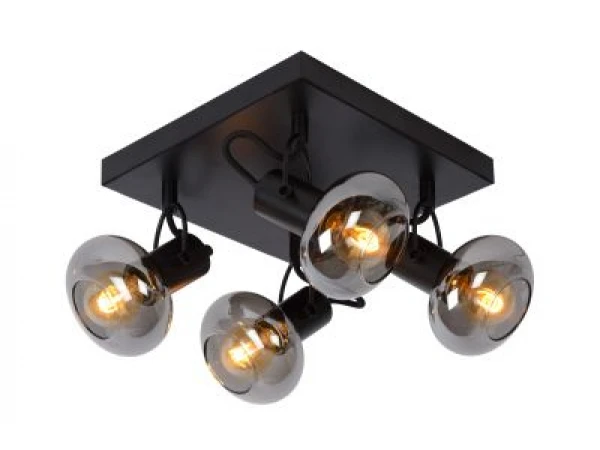 Plafondspot MADEE - Zwart/smoke Glas Zwart - Afbeelding 2