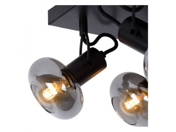 Plafondspot MADEE - Zwart/smoke Glas Zwart - Afbeelding 3