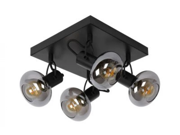 Plafondspot MADEE - Zwart/smoke Glas Zwart - Afbeelding 5