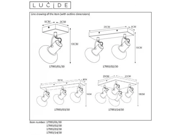 Plafondspot MADEE - Zwart/smoke Glas Zwart - Afbeelding 6