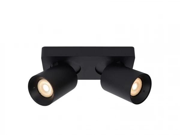 Plafondspot NIGEL 2x - Zwart Zwart