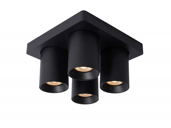 Plafondspot NIGEL 4x - Zwart Zwart - Afbeelding 3