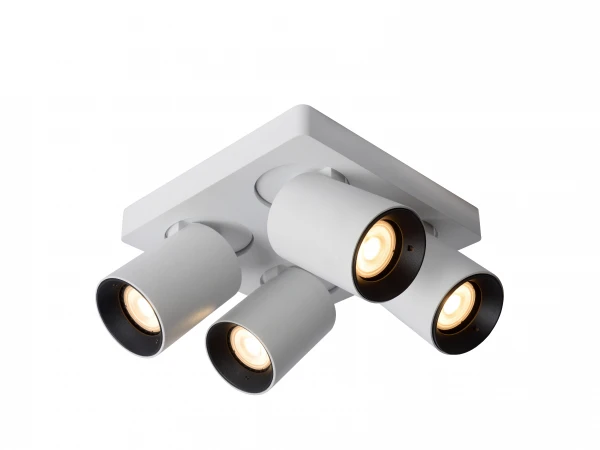 Plafondspot NIGEL 4x - Wit Wit